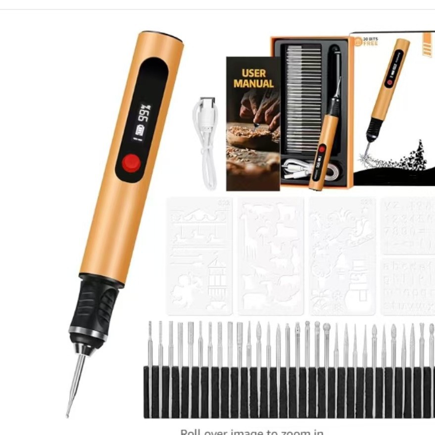 手持打磨机雕刻笔小型迷你家用电动工具手工核雕玉石抛光打磨器