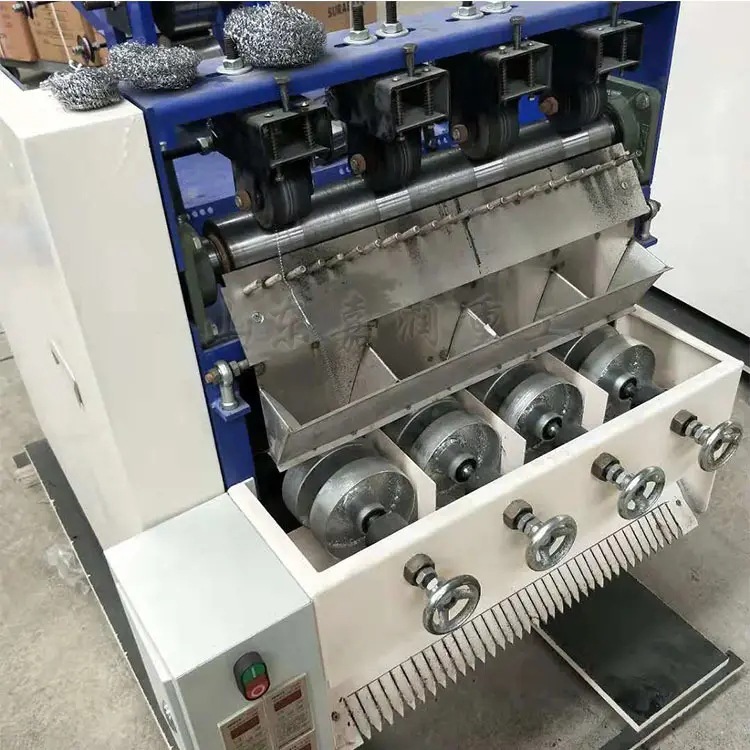 6 alambre de acero limpio máquina de malla de bola limpia equipos mecánicos de bola de acero de cuatro extremos máquina de bola