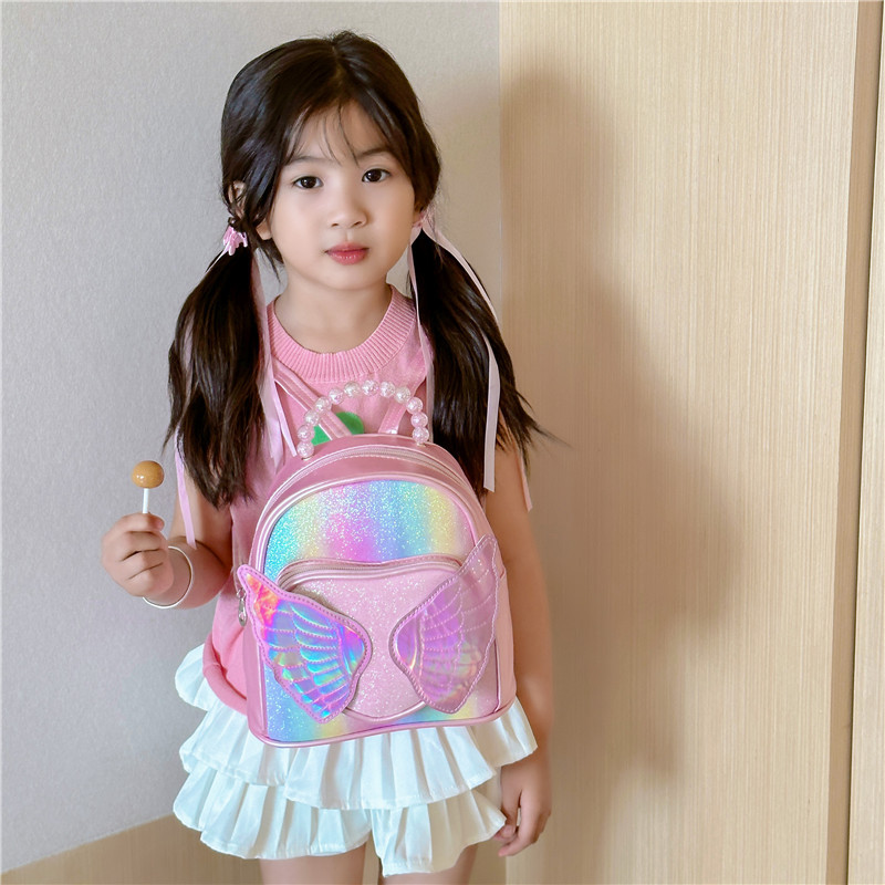 Cartoon kindergarten lindas mochila de estudiantes nueva mochila de chicas de sequillas de moda perla mochila portátil para niños