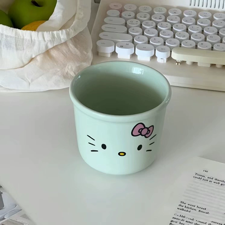 Керамическая кружка Ins cute kt котёнок чашка кофе кружка с высоким уровнем красоты завтрак мультфильм Hello Kitty молочная чашка