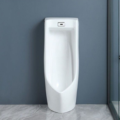 Automatic sensing urinal integrated floor-mounted men's urinal public restroom ceramic adult urinal