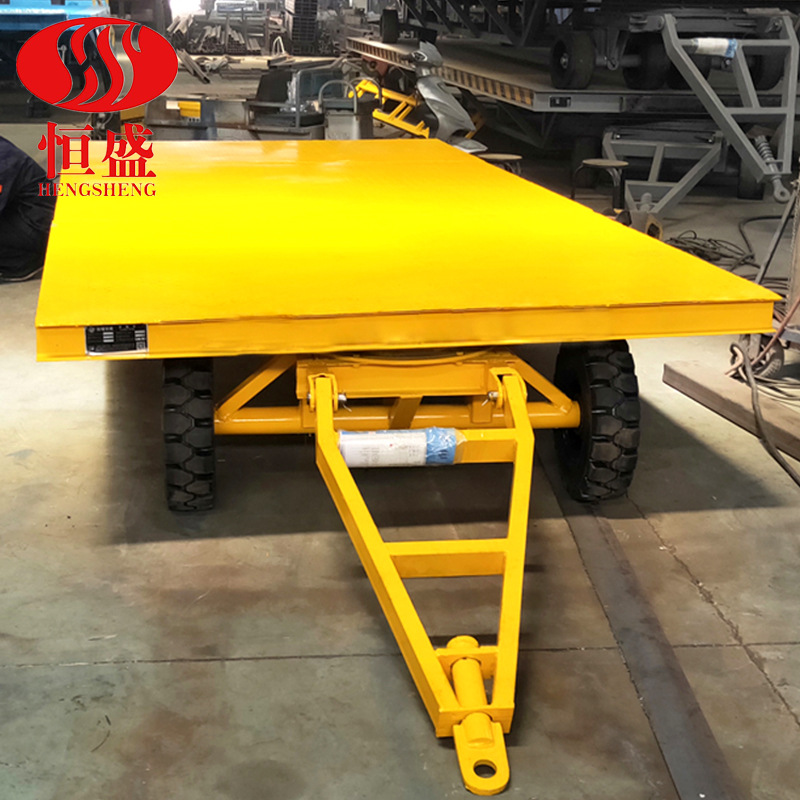 叉车牵引平板拖车车间转运平板车农用运输工具车大吨位厂区搬运车