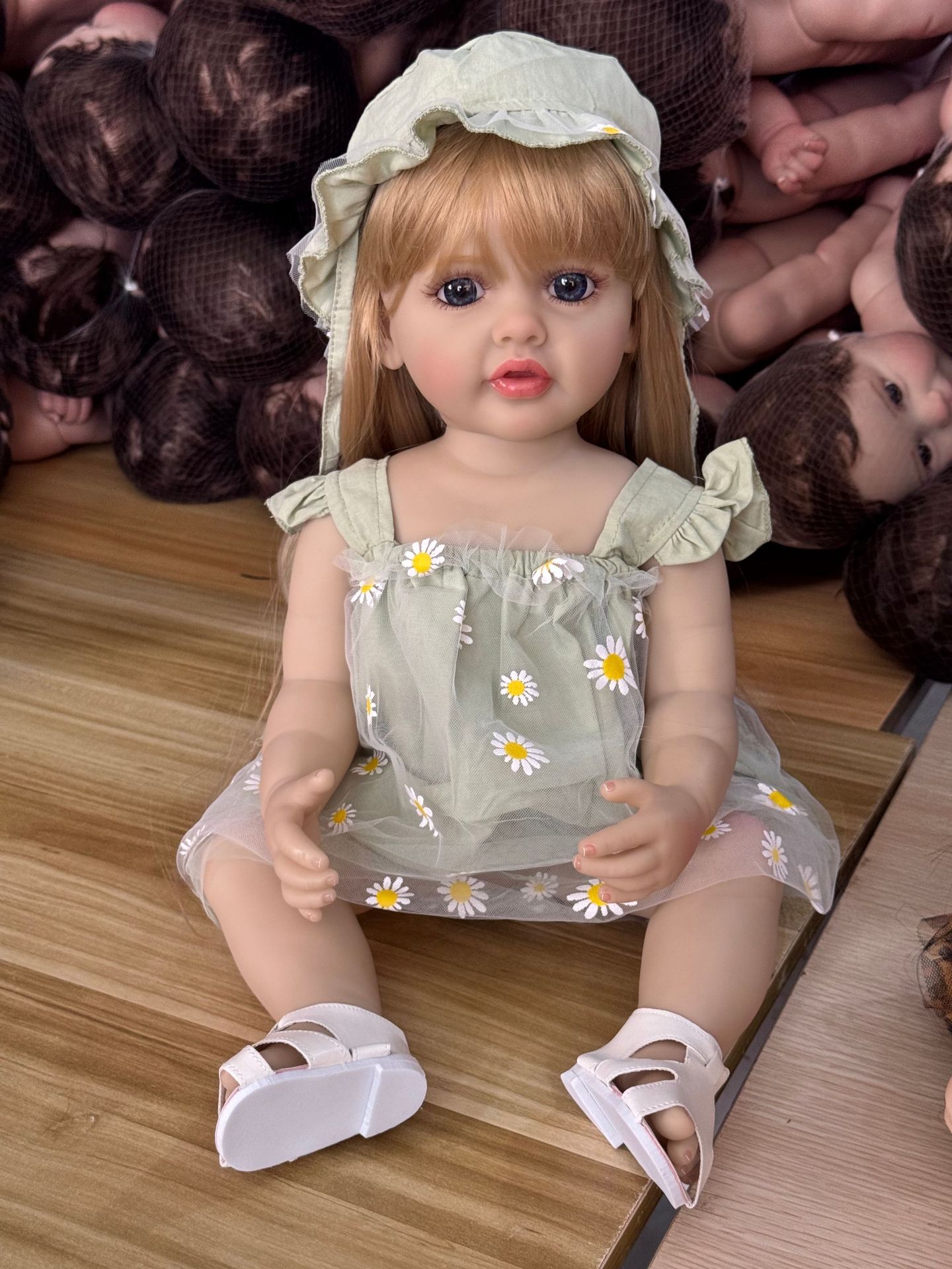 Muñeca Reborn de Simulación de Bebé de 55 cm de Vinilo y Silicona para Niños