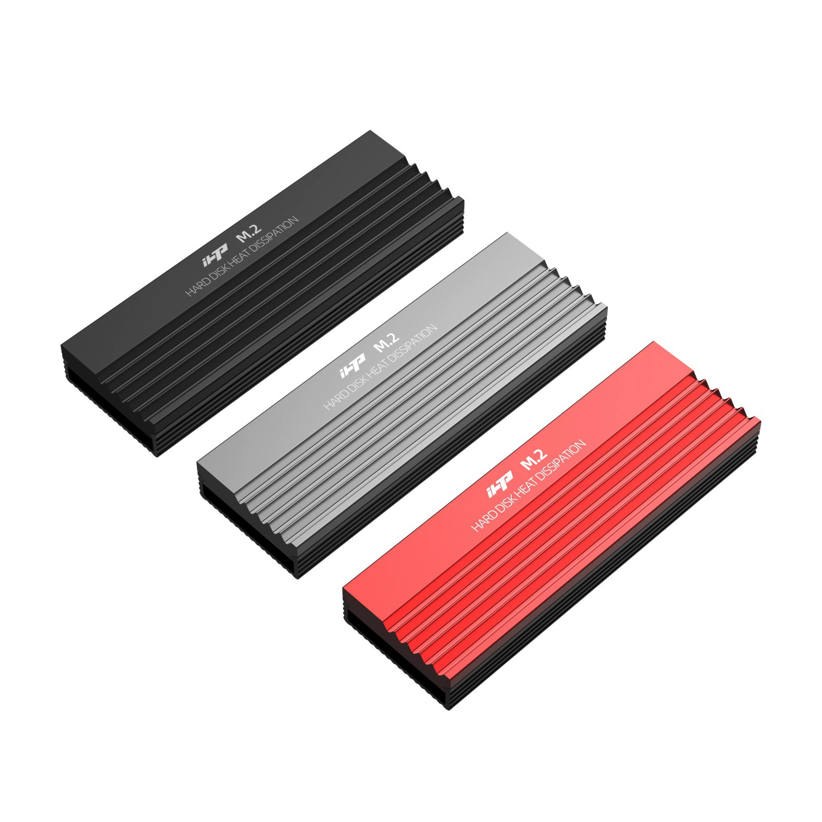 Дисковый радиатор для твердотельного накопителя M.2-01 2280 SSD, радиатор охлаждения расширения, анодированный алюминий, пескоструйная обработка