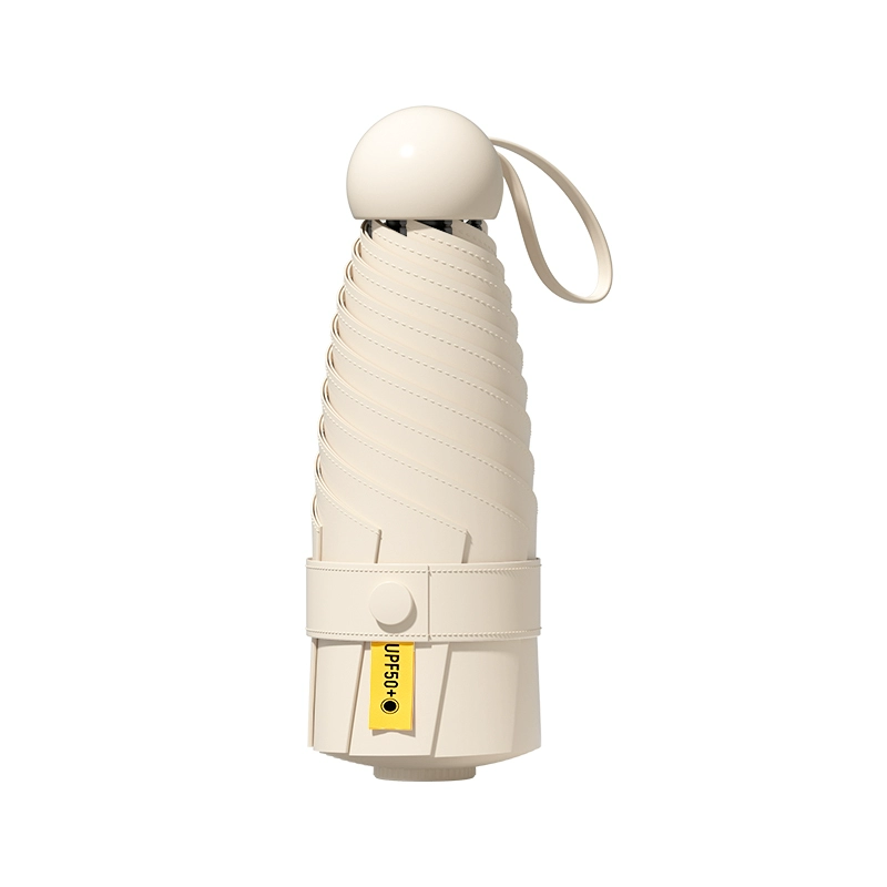Umbrella, small capsule solar-powered, sun protection, UF-protection