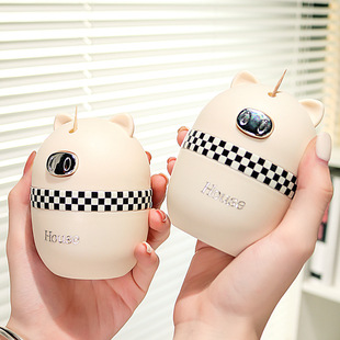 Household Cartoon Toothpick Bottle, Creative Piggy Push-Type Toothpick Box, Automatic Pop-Up Cute Toothpick Holder Wholesale