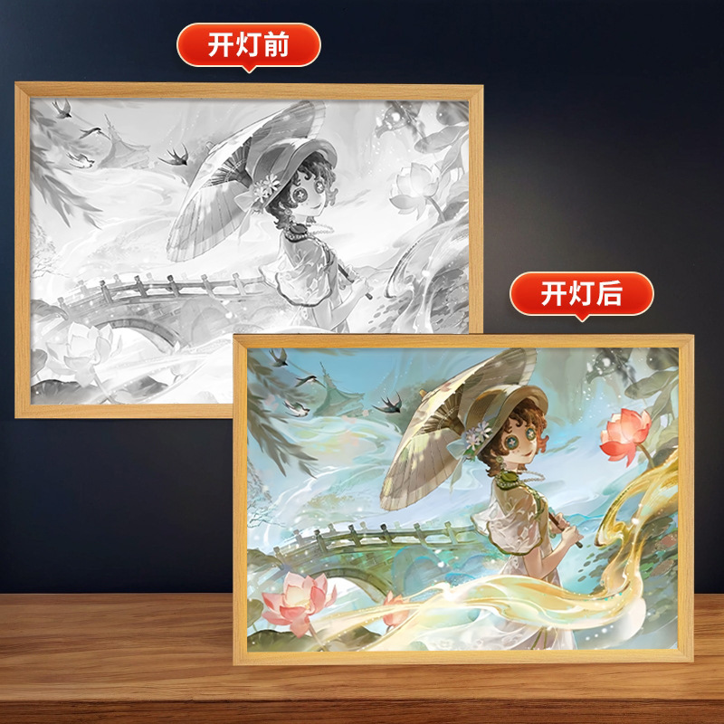 第五人格周辺照明絵画庭師漁師装飾クリエイティブ装飾品誕生日ギフトフォトフレーム雰囲気ナイトライト