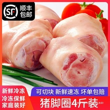 【新品促销】新鲜冷冻猪脚圈4斤猪肘圈猪蹄块猪肉家庭装猪排包装
