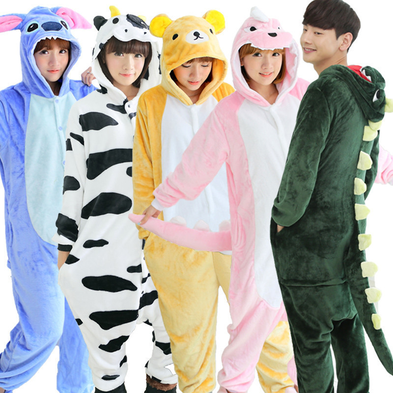 Mixed Batch of Autumn and Winter Flannel Cartoon One-Piece Pajamas, One-Eyed Monster Home Clothes, Toilet Version, Adult Stitch Wholesale Mixed Batch of Autumn and Winter Flannel Cartoon One-Piece Pajamas, One-Eyed Monster Home Clothes, Toilet Version, Adult Stitch Wholesale