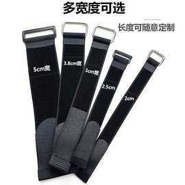 2.5-5cm宽反扣式铁扣全尼龙魔术贴扎带货物卡板固定带模型捆绑带