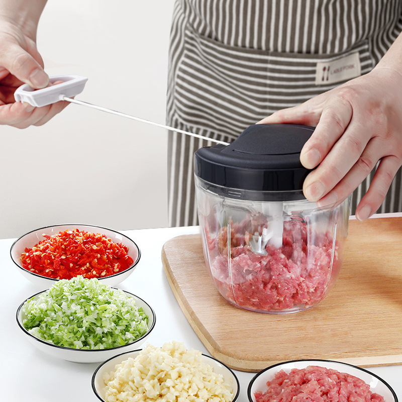 Household Kitchen Manual Garlic Crusher Garlic Puller Multifunctional Vegetable Chopper Garlic Ginger Mincer Food Processor