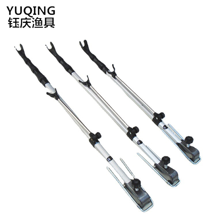 Fishing Aluminum Alloy Turret Bracket Three-Section Four-Section Fishing Rod Bracket Retractable and Positionable Fishing Rod Bracket