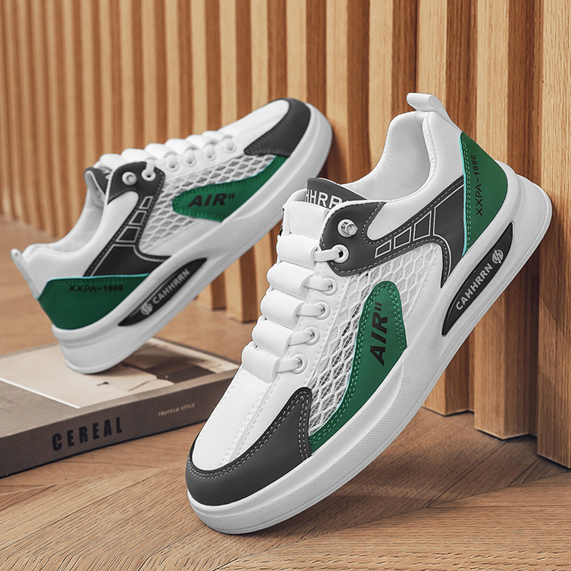 Zapatillas para hombre, primavera y verano de 2025, nuevo estilo, sin cordones, casual, todo fósforo, tendencia deportiva, zapatos para hombre, zapatos planos para hombre