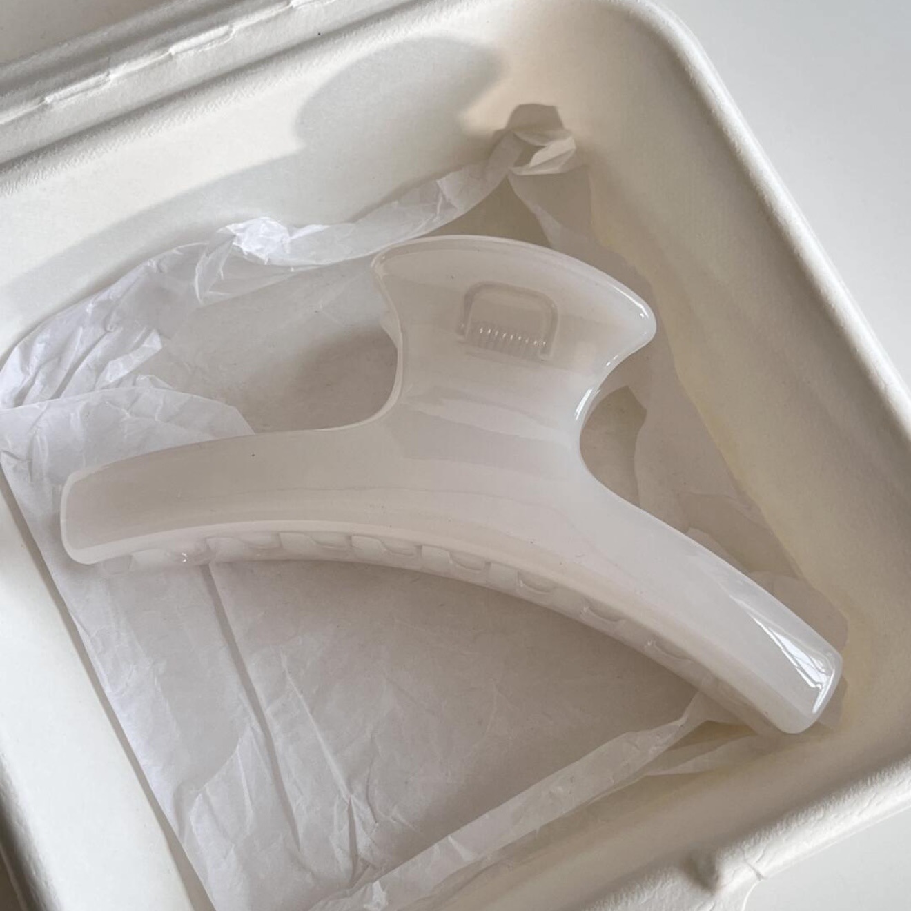 Jelly white clothes hanger