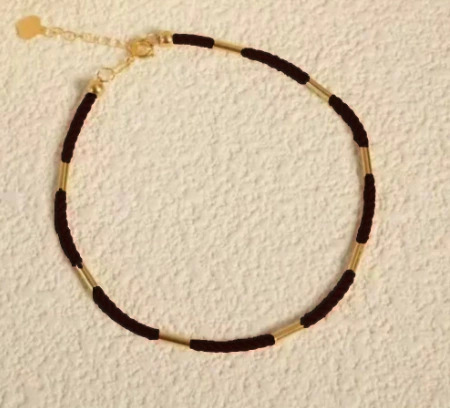 18K 골드 블랙 로프