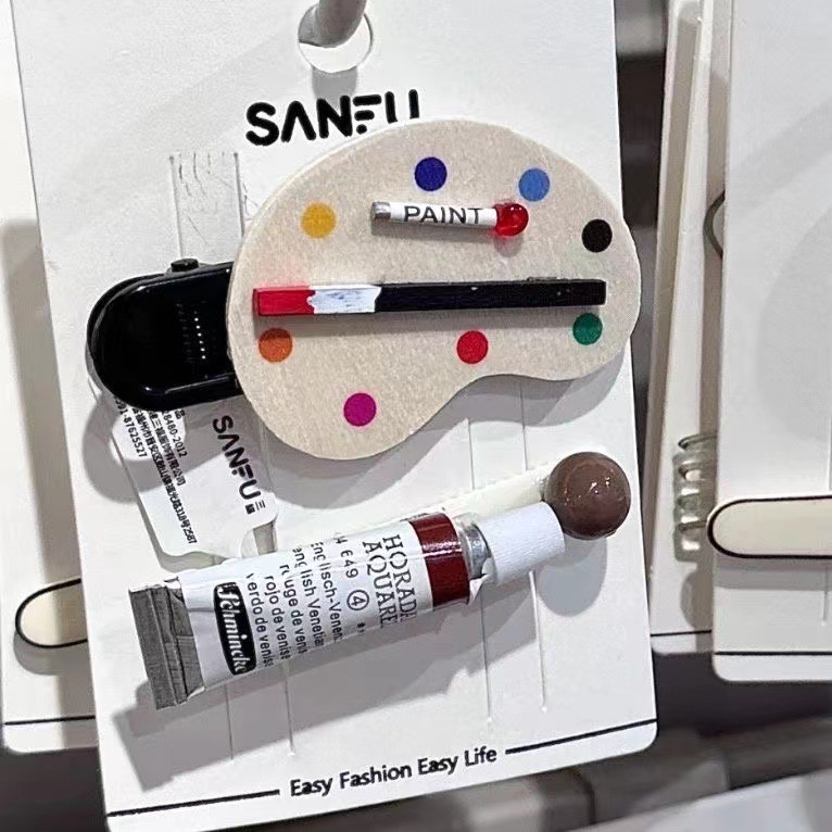 피그먼트 머리핀 세트(회색)