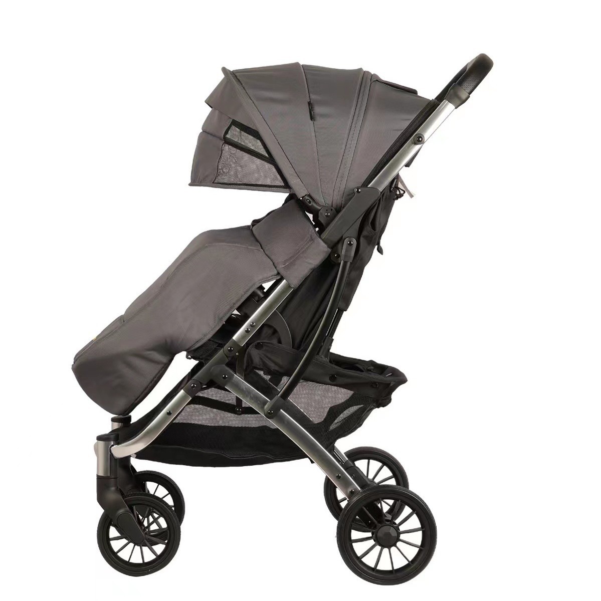 Baby stroller can sit and lie light folding stroller