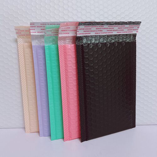 Purple express bubble bag thickened mobile phone case bag decoration packaging bag candy color packaging self-adhesive envelope bag