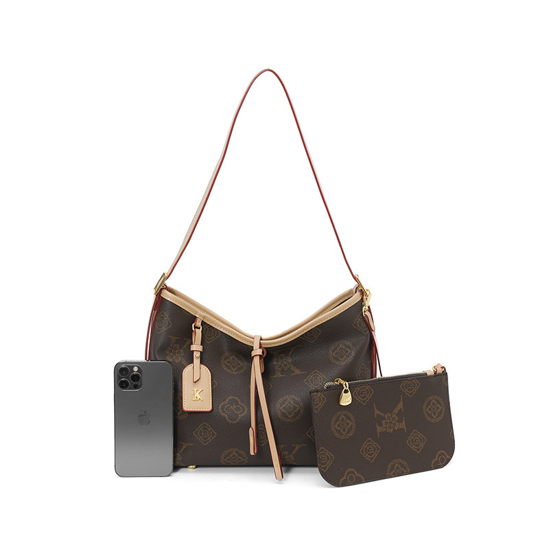 Saina 2025 New Retro Printed Handbag High-Quality Texture Shoulder Bag Crossbody Bag Cross-Border Tote Bag for Women