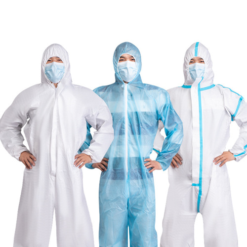 Wholesale coveralls disposable epidemic prevention isolation clothing protective clothing livestock breeding one-piece hooded breathable protection wholesale