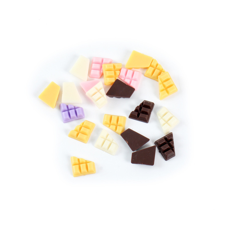 PVC迷你仿真巧克力块diy食玩小号半块巧克力甜品蛋糕装饰材料配件|undefined