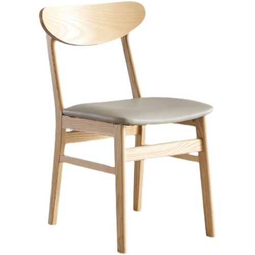 Solid Wood Dining Chair Retro Solid Wood Chair Dessert Milk Tea Snack Restaurant Back Chair Leisure Business Negotiation Iron Dining Chair