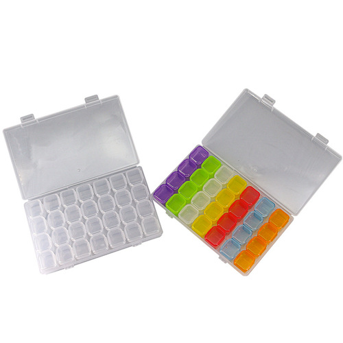 Jewelry Box Jewelry Storage Box Anti-Oxidation Box Earrings Card Transparent Multi-Compartment Portable Multi-Function Storage Box