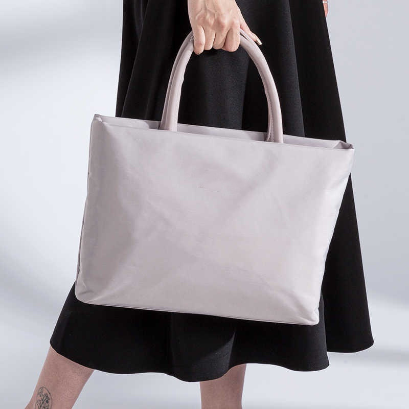 Simple Lightweight Women's Laptop Bag Portable Shockproof Thickened Office Student 16-inch Office Briefcase for Girls