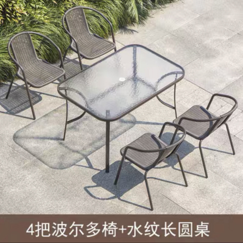 120x80 직사각형 테이블 + 의자 4개