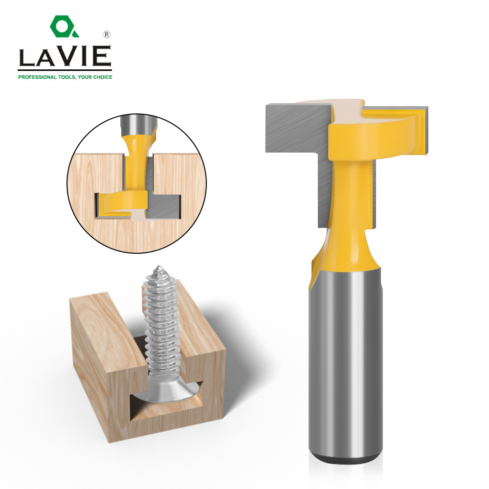 12柄 1/2柄 8柄木工铣刀锁孔刀 木材相框 挂壁T型匙孔刀 锣刀