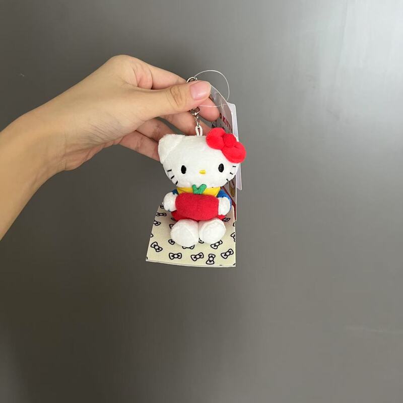 薄荷曼波中古可爱公仔挂件侧坐凯蒂猫钥匙扣包挂饰毛绒|undefined