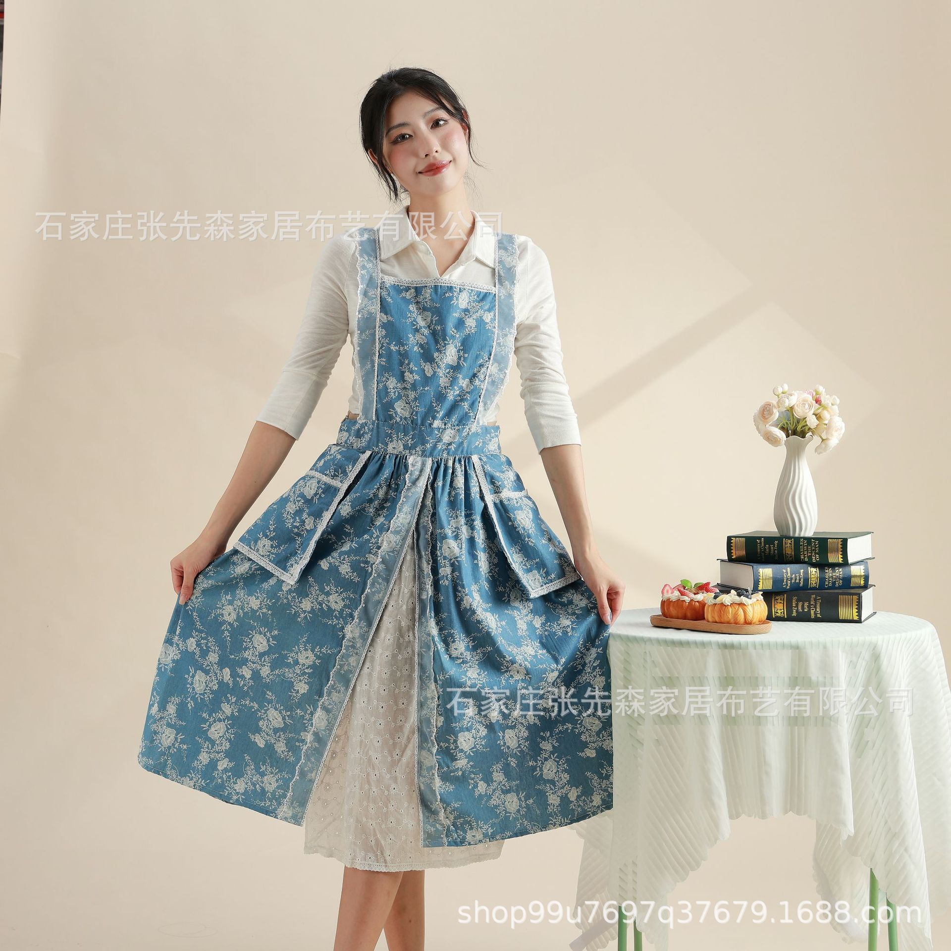 围裙厨房家用2025新款高级感年轻款成人做饭冬天工作服女护衣美甲