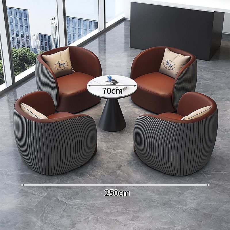 Oficina de ventas de lujo ligero Mesa y silla Hotel Lobby Sofá Sala de estar Sofá de recepción Combinación