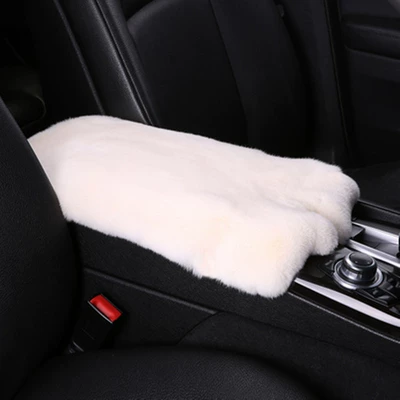 Armrest box: Fur Plush, Genuine Leather Central Cover