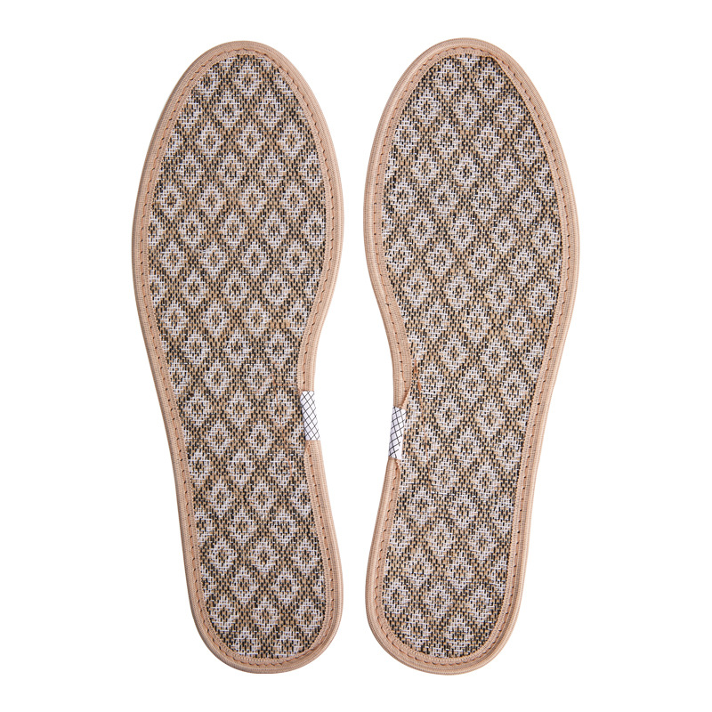 Buyun 1406 real cáñamo desodorante plantilla unisex algodón y lino sudor-absorbente transpirable desodorante refrescante plantilla