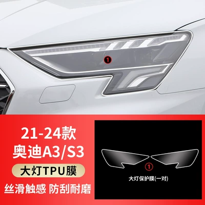Anti-Scratch Q2/Q3/Q7Q8/A3/A5/A7 Car – Car interior film - 21-25-models-a3s3-tpu-transparent-headlight-film-one-pair