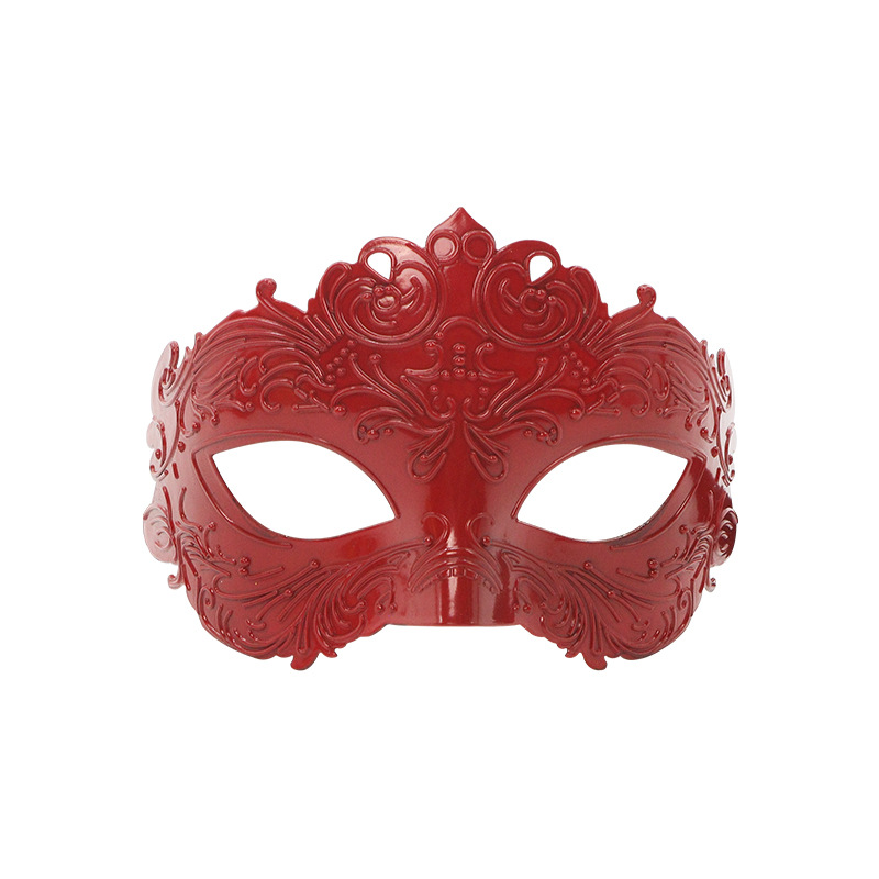 Amazon ventas calientes retro pintura aerosol ópera espectáculo medio rostro máscara de alto nivel props de baile máscara de plástico