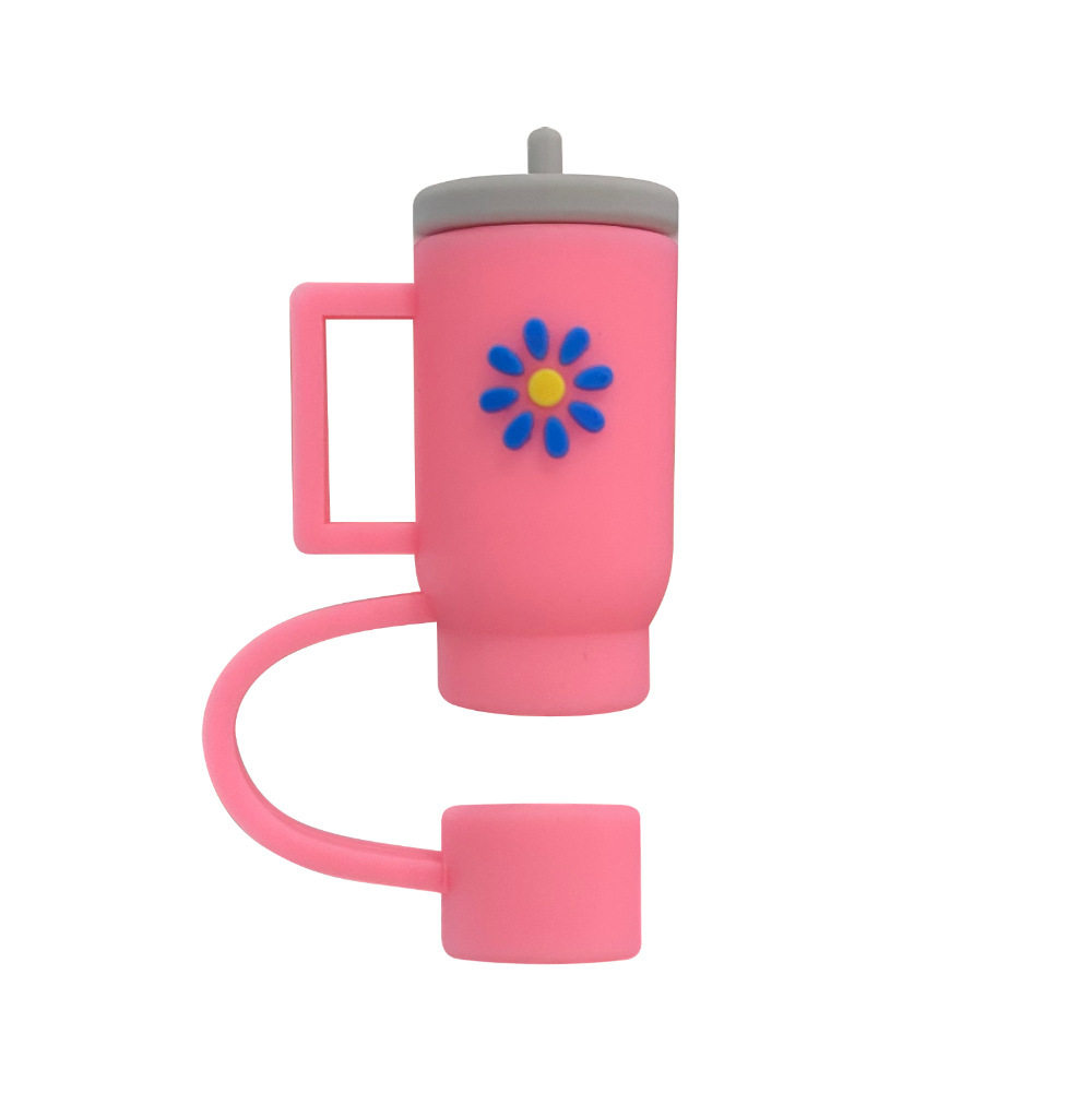 Tapa de pajita de 10mm Tapa de aislamiento transfronterizo Taza de hielo Taza de agua Stanley Stanley Tapa de pajita a prueba de polvo de PVC
