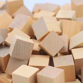 儿童积木块立方体木方形数学建筑模型教学手工DIY玩具创意木块