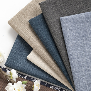 Spot Imitation Linen Fabric Pure Color Doris Sofa Plain Fabric Chinese Pillow Tablecloth Luggage Imitation Linen Fabric