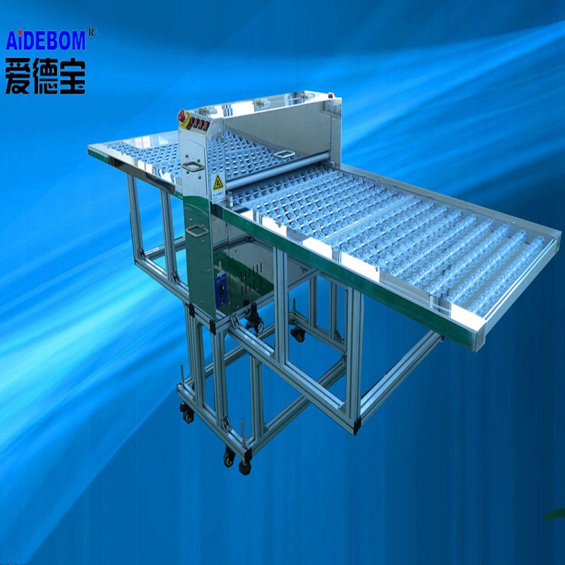 苏州厂家爱德宝供应导光板网点印刷前除静电粘尘辊轮清洁机