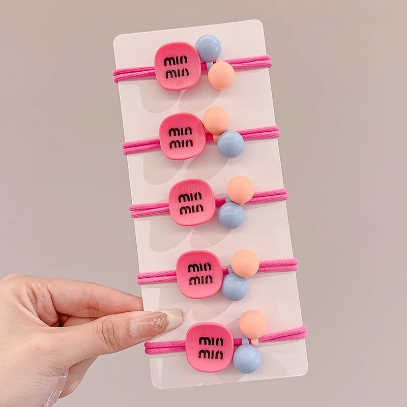 Dopamina lindos de alta elasticidad duradera cuerda de cabeza para niñas cabello de banda de goma bola de cabello cuerda de cabeza