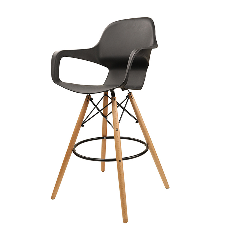 Silla de Comedor de Plástico con Reposabrazos Giratoria para Comedor y Playa