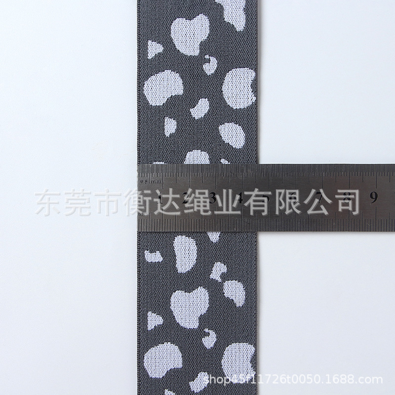 Inventario plano 4.5cm computadora jacquard elástico alta elástica durable pantalones expuestos calzoncillos cintura cabeza de letras