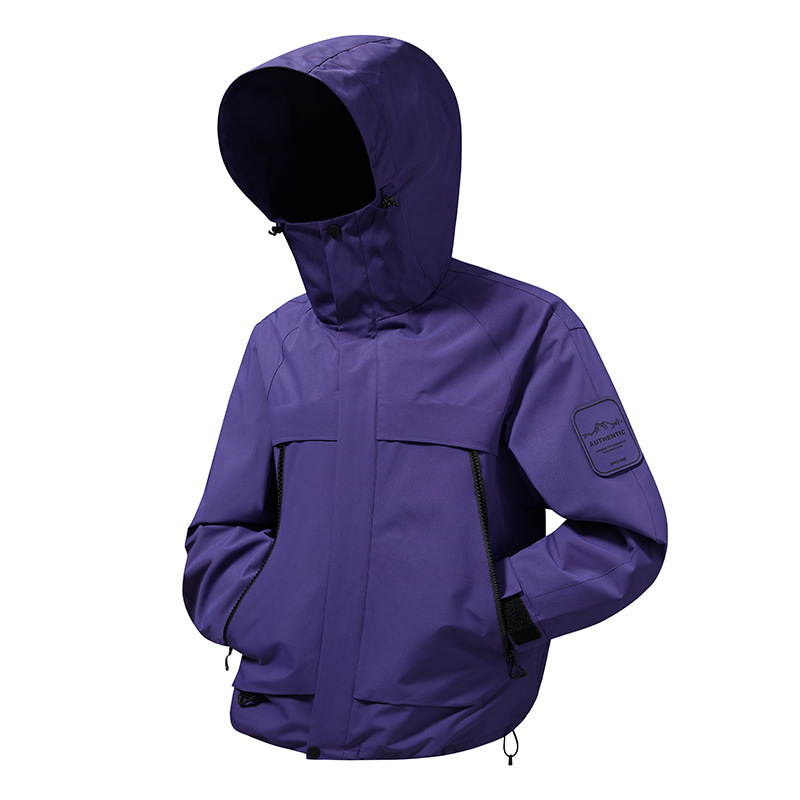 山系机能三合一冲锋衣男户外防风防水工装两件套女秋冬滑雪登山服|undefined