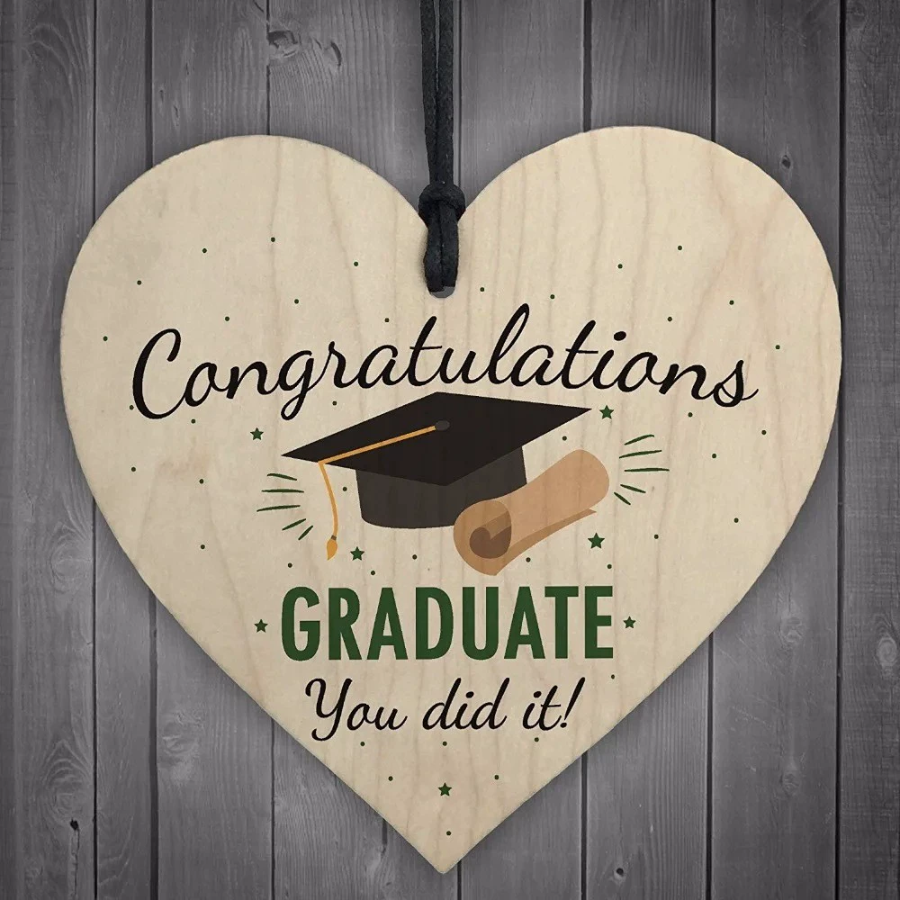 Выпускной подарок Сувенирный подарок деревянного сердца Сувенирный подарок для нее