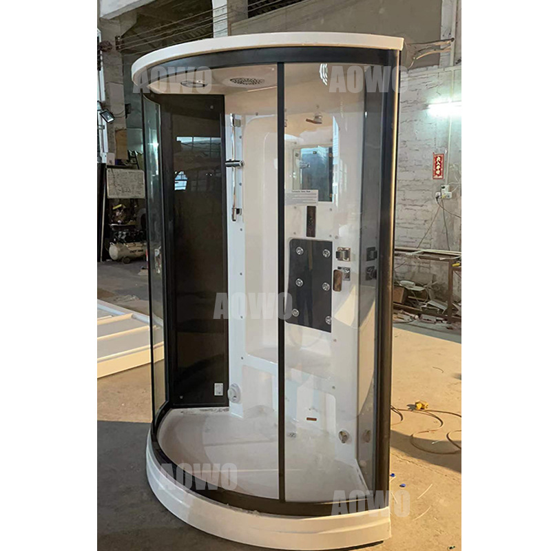 Foshan baño suministro directo de fábrica hogar único baño de vapor húmedo sala de ducha de vidrio integrado sala de vapor sauna de doble uso