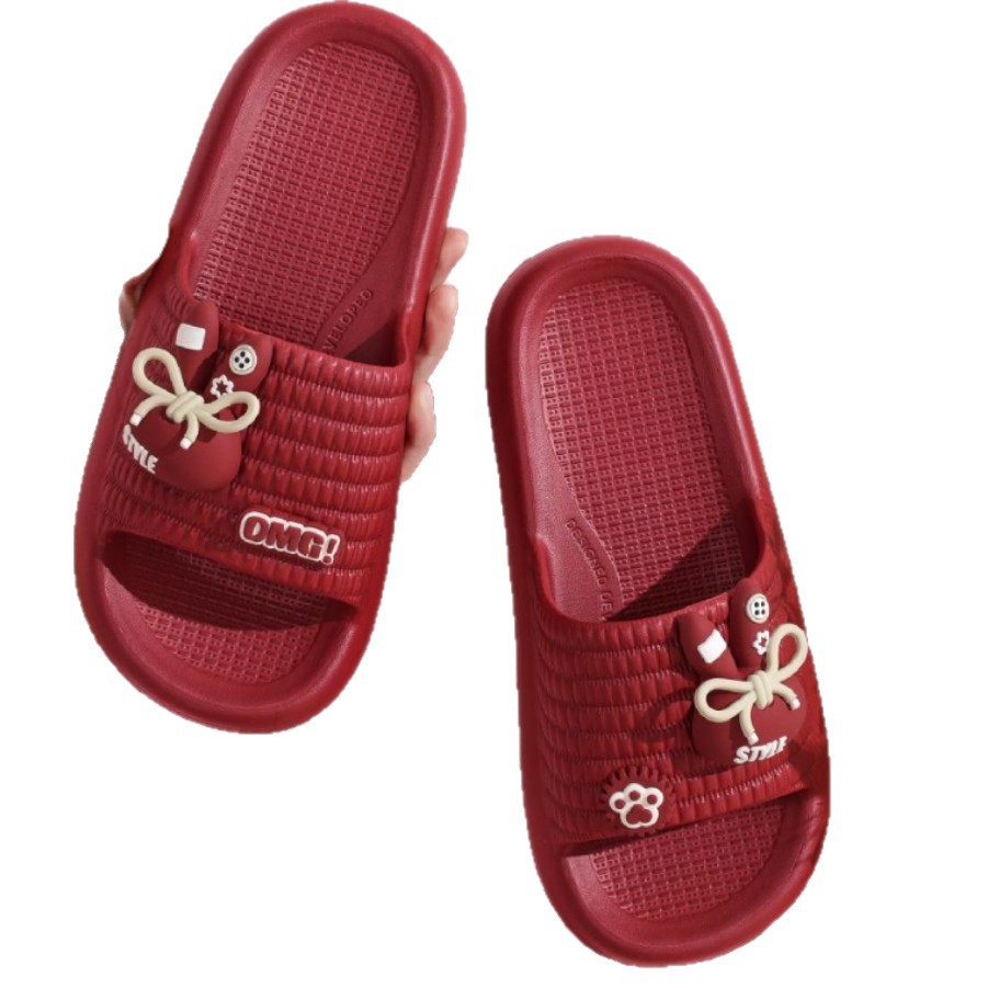 2026 primavera y verano nuevo estilo de dibujos animados para hombres y mujeres lindas zapatillas antideslizantes en el baño doméstico zapatillas EVA ligeras