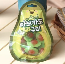 韓國進口食品友施牛油果形軟糖54g水果糖休閑網紅零食糖果批發