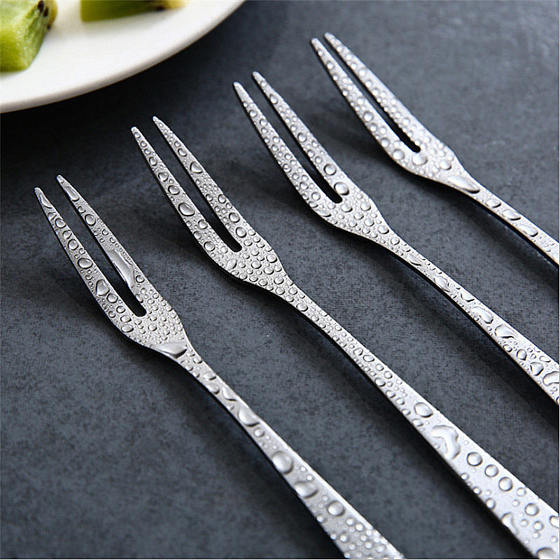 Dessert fruit fork stainless steel for ice cream